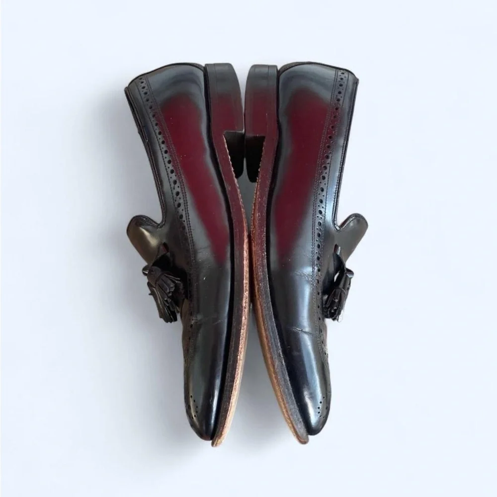 Johnston & Murphy Black Aristocrat Tassel Loafer‎ Men's Size 8 Dress Shoes